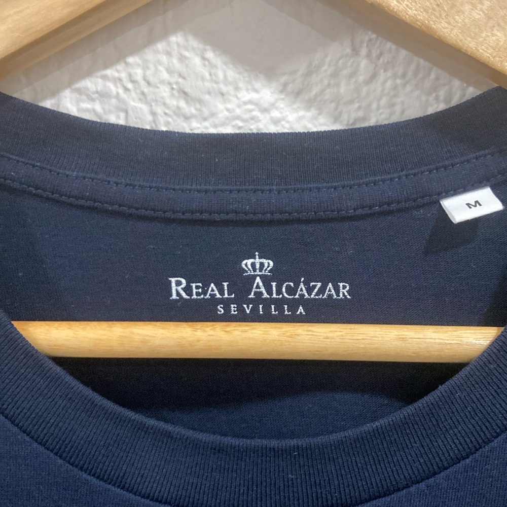 Real Alcázar Sevilla Navy T-Shirt - M - Picture 3 of 4